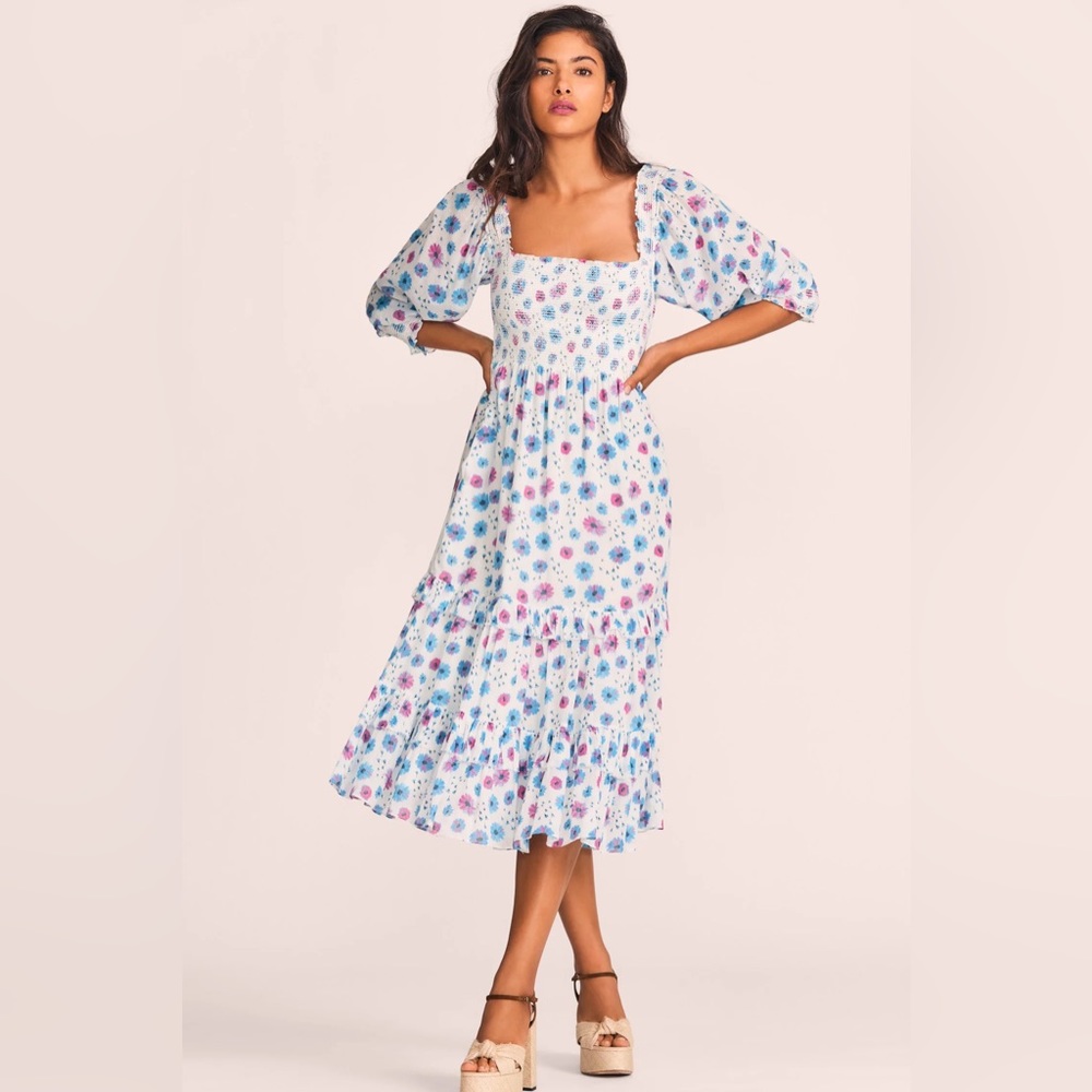 LoveShackFancy Miri Dress Deep Cotton Candy